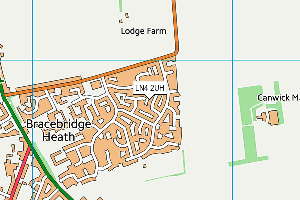 LN4 2UH map - OS VectorMap District (Ordnance Survey)