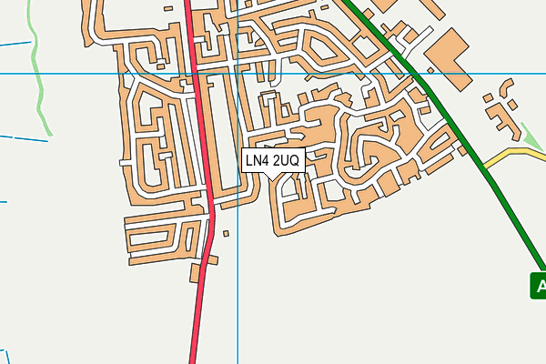 LN4 2UQ map - OS VectorMap District (Ordnance Survey)