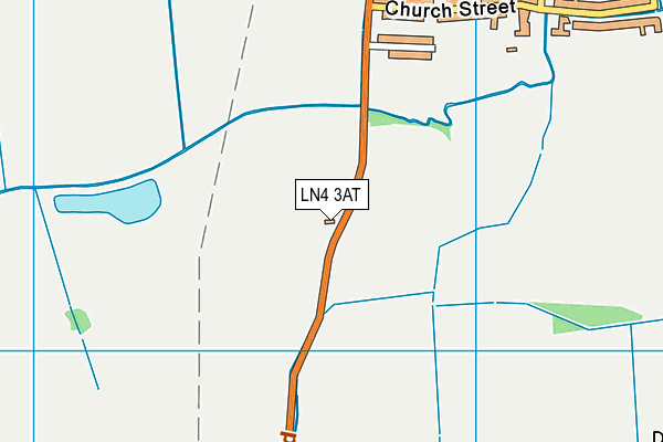 LN4 3AT map - OS VectorMap District (Ordnance Survey)