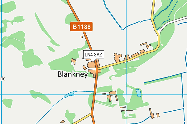 Blankney Golf Club map (LN4 3AZ) - OS VectorMap District (Ordnance Survey)