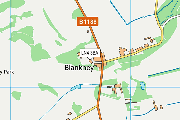 LN4 3BA map - OS VectorMap District (Ordnance Survey)