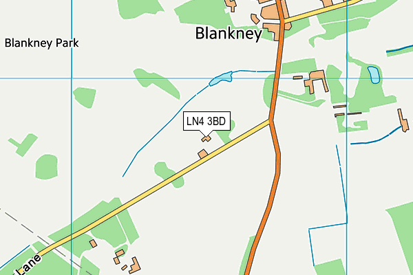 LN4 3BD map - OS VectorMap District (Ordnance Survey)