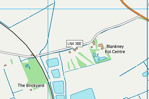 Martin Moor Golf Club (Closed) map (LN4 3BE) - OS VectorMap District (Ordnance Survey)