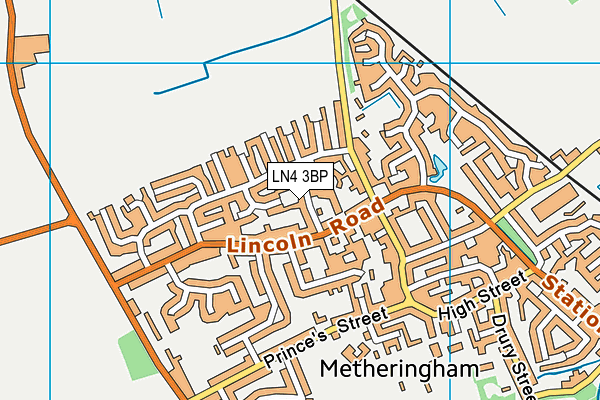 LN4 3BP map - OS VectorMap District (Ordnance Survey)