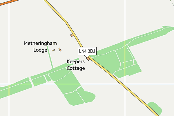 LN4 3DJ map - OS VectorMap District (Ordnance Survey)