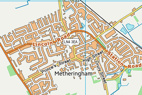 LN4 3EA map - OS VectorMap District (Ordnance Survey)