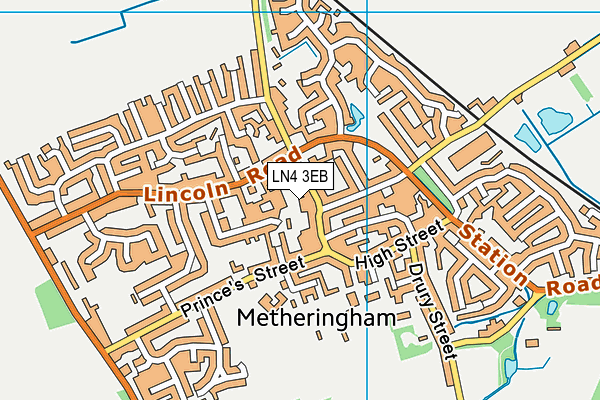 LN4 3EB map - OS VectorMap District (Ordnance Survey)