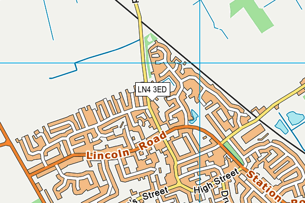 LN4 3ED map - OS VectorMap District (Ordnance Survey)