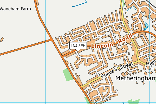 LN4 3EH map - OS VectorMap District (Ordnance Survey)