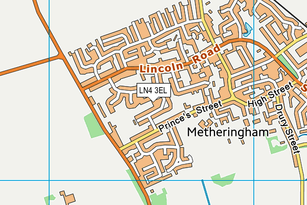 LN4 3EL map - OS VectorMap District (Ordnance Survey)