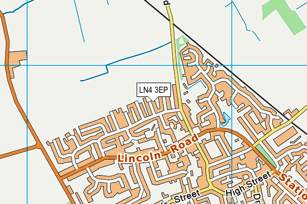 LN4 3EP map - OS VectorMap District (Ordnance Survey)
