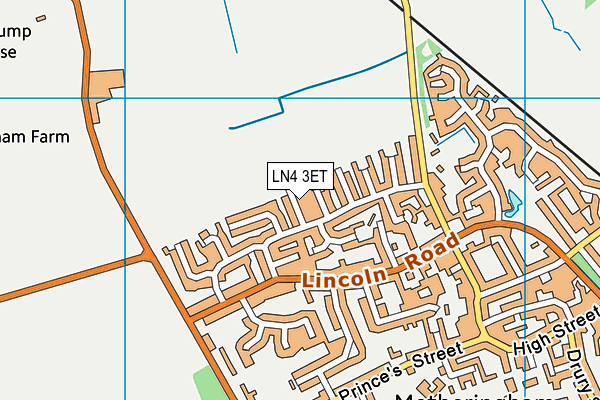 LN4 3ET map - OS VectorMap District (Ordnance Survey)