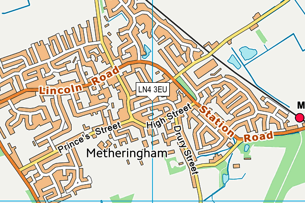 LN4 3EU map - OS VectorMap District (Ordnance Survey)
