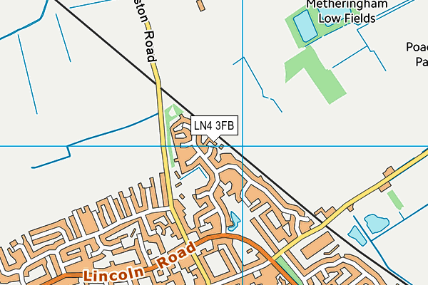 LN4 3FB map - OS VectorMap District (Ordnance Survey)