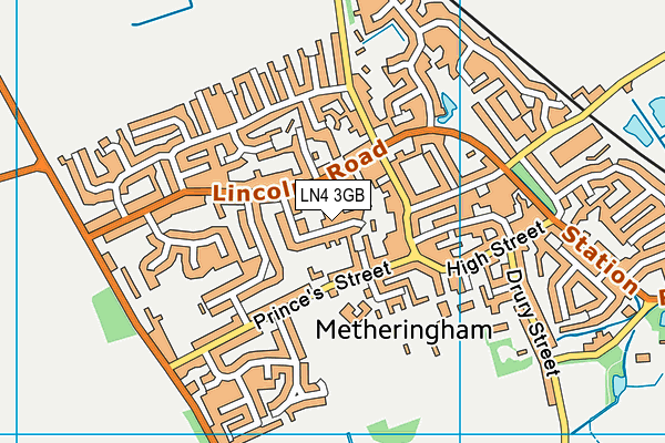 LN4 3GB map - OS VectorMap District (Ordnance Survey)