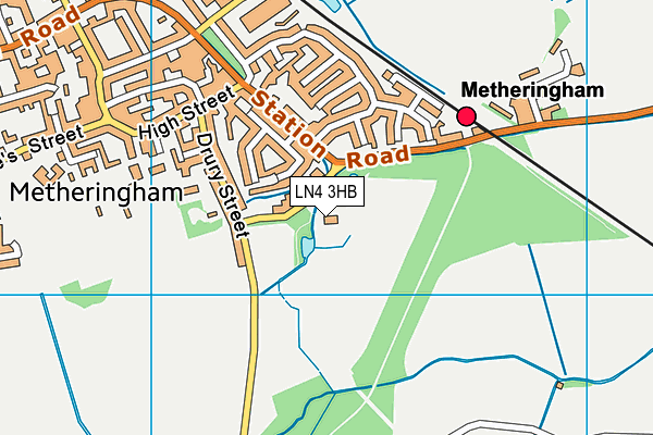 LN4 3HB map - OS VectorMap District (Ordnance Survey)