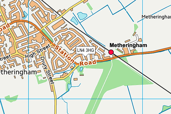 LN4 3HG map - OS VectorMap District (Ordnance Survey)