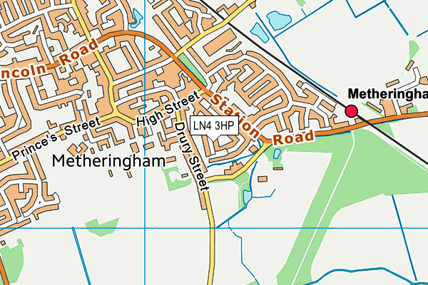 LN4 3HP map - OS VectorMap District (Ordnance Survey)