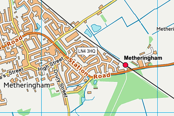 LN4 3HQ map - OS VectorMap District (Ordnance Survey)