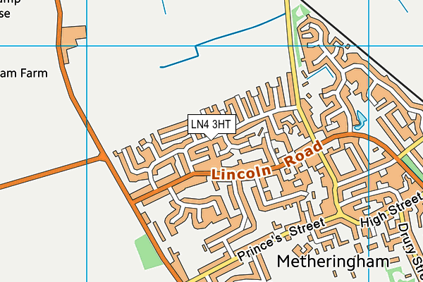 LN4 3HT map - OS VectorMap District (Ordnance Survey)