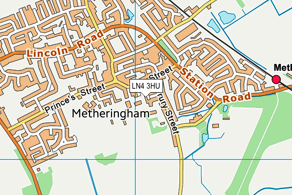 LN4 3HU map - OS VectorMap District (Ordnance Survey)