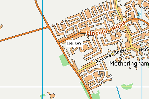 LN4 3HY map - OS VectorMap District (Ordnance Survey)