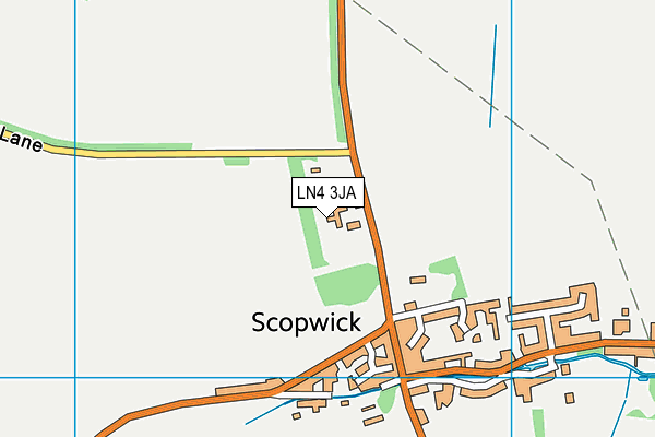 LN4 3JA map - OS VectorMap District (Ordnance Survey)