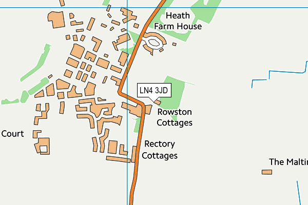 LN4 3JD map - OS VectorMap District (Ordnance Survey)