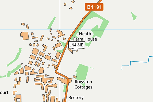 LN4 3JE map - OS VectorMap District (Ordnance Survey)
