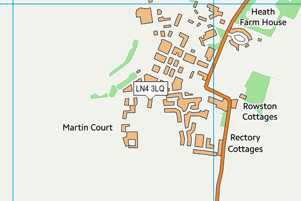 LN4 3LQ map - OS VectorMap District (Ordnance Survey)
