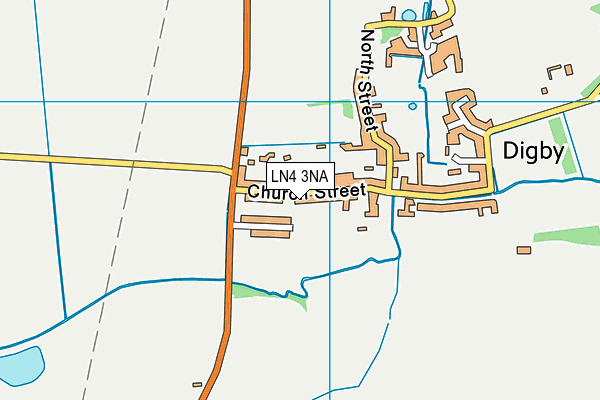 LN4 3NA map - OS VectorMap District (Ordnance Survey)