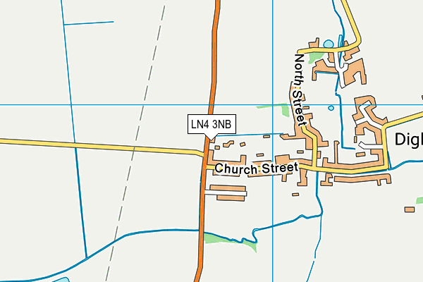 LN4 3NB map - OS VectorMap District (Ordnance Survey)