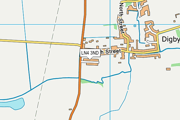 LN4 3ND map - OS VectorMap District (Ordnance Survey)