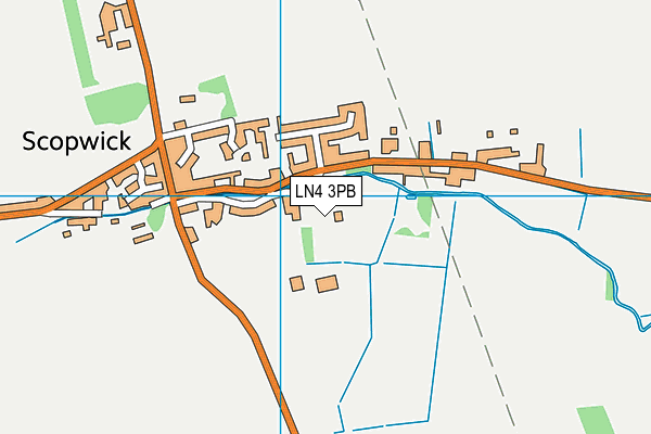 LN4 3PB map - OS VectorMap District (Ordnance Survey)