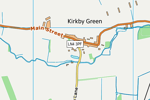 LN4 3PF map - OS VectorMap District (Ordnance Survey)