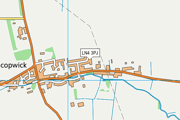 LN4 3PJ map - OS VectorMap District (Ordnance Survey)