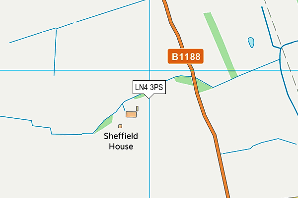 LN4 3PS map - OS VectorMap District (Ordnance Survey)