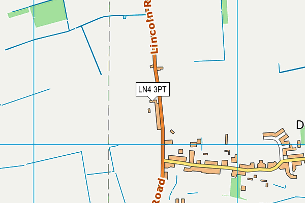 LN4 3PT map - OS VectorMap District (Ordnance Survey)