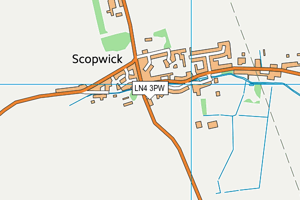 LN4 3PW map - OS VectorMap District (Ordnance Survey)