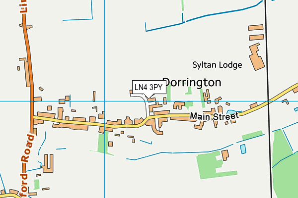 LN4 3PY map - OS VectorMap District (Ordnance Survey)