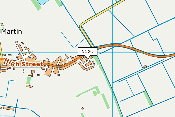 LN4 3QJ map - OS VectorMap District (Ordnance Survey)