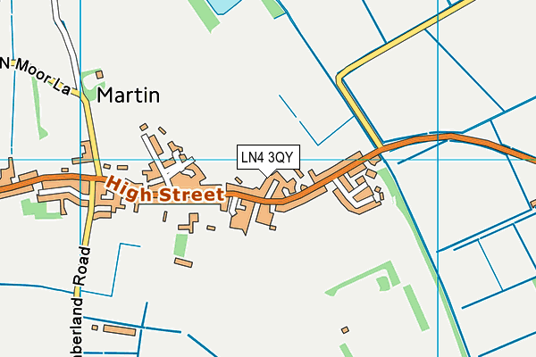 LN4 3QY map - OS VectorMap District (Ordnance Survey)