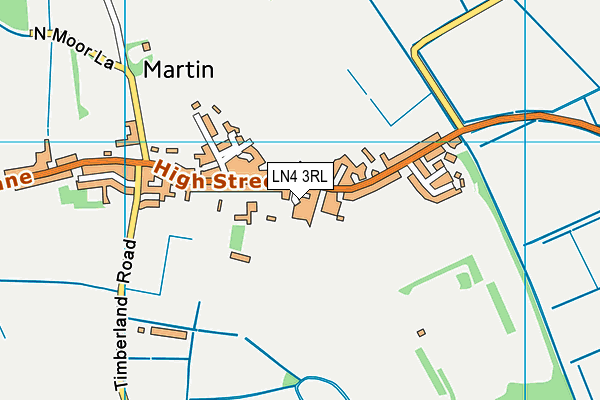 LN4 3RL map - OS VectorMap District (Ordnance Survey)