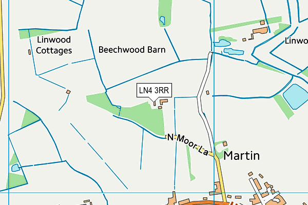 LN4 3RR map - OS VectorMap District (Ordnance Survey)