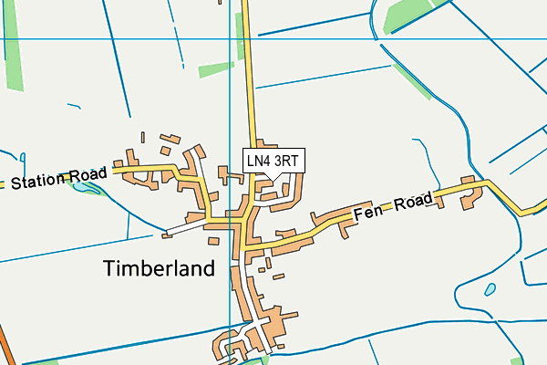 LN4 3RT map - OS VectorMap District (Ordnance Survey)