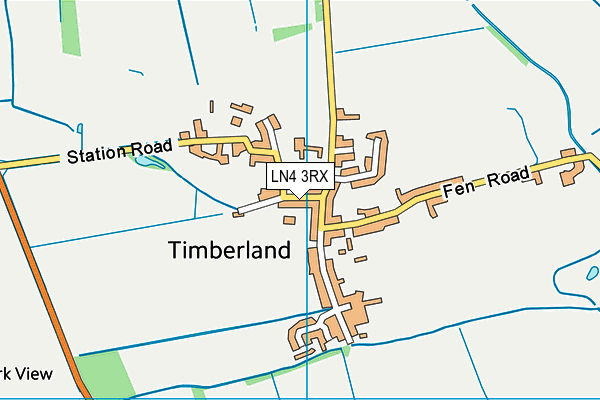 LN4 3RX map - OS VectorMap District (Ordnance Survey)