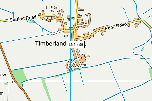 LN4 3SB map - OS VectorMap District (Ordnance Survey)