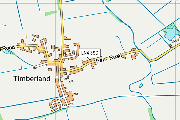 LN4 3SD map - OS VectorMap District (Ordnance Survey)