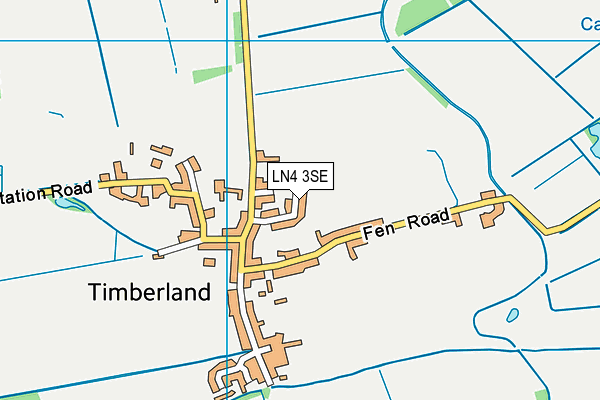 LN4 3SE map - OS VectorMap District (Ordnance Survey)