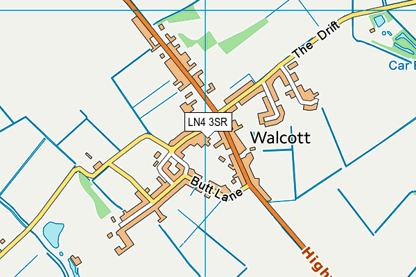 LN4 3SR map - OS VectorMap District (Ordnance Survey)